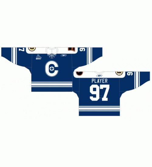 Custom QMJHL Shawinigan Cataractes 2006 09 Hockey Jersey Alternate Blue